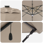 Sombrilla de brazo obtuso - Taupe Taupe Tela Grande | Foro24.es | Tu tienda online para hogar, jardín y más Foro24.es