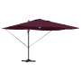Sombrilla Cantiléver - Borgoña Borgoña Metal y Tela Mediana | Foro24.es | Tu tienda online para hogar, jardín y más Foro24.es