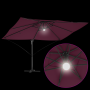 Sombrilla Cantiléver - Borgoña Borgoña Metal y Tela Mediana | Foro24.es | Tu tienda online para hogar, jardín y más Foro24.es