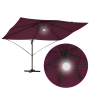 Sombrilla Cantiléver - Borgoña Borgoña Metal y Tela Mediana | Foro24.es | Tu tienda online para hogar, jardín y más Foro24.es