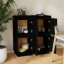 Sideboard 2 Stück massives schwarzes Kiefernholz 31,5x34x75 cm von vidaXL, Sideboards - Ref: Foro24-813389, Preis: 66,96 €, R...