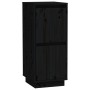 Sideboard 2 Stück massives schwarzes Kiefernholz 31,5x34x75 cm von vidaXL, Sideboards - Ref: Foro24-813389, Preis: 79,53 €, R...