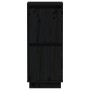 Sideboard 2 Stück massives schwarzes Kiefernholz 31,5x34x75 cm von vidaXL, Sideboards - Ref: Foro24-813389, Preis: 79,53 €, R...