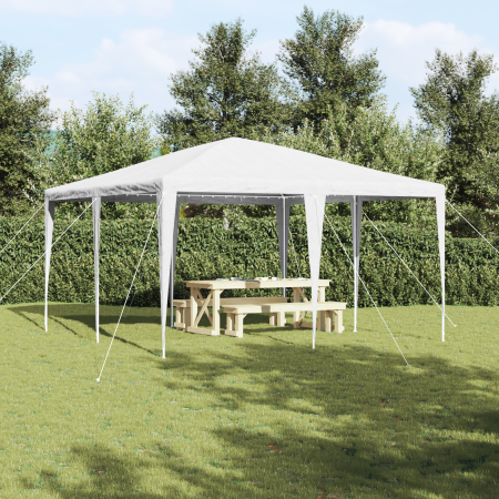 Toldo para Fiestas Blanco 4x4 m PE de , Carpas y cenadores - Ref: Foro24-42003421, Precio: 90,17 €, Descuento: %