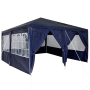 Carpa Azul con 8 Paredes Laterales 4x4 m PE de , Carpas y cenadores - Ref: Foro24-42003426, Precio: 127,38 €, Descuento: %