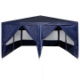 Carpa Azul con 8 Paredes Laterales 4x4 m PE de , Carpas y cenadores - Ref: Foro24-42003426, Precio: 127,38 €, Descuento: %
