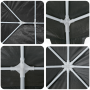 Carpa de Fiesta con 8 Paredes Laterales Antracita 4x4 m PE de , Carpas y cenadores - Ref: Foro24-42003427, Precio: 127,38 €, ...