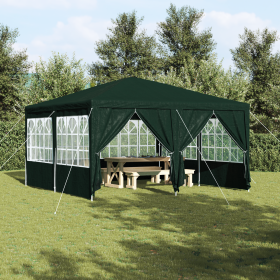 Carpa de Fiesta con 8 Laterales Verdes 4x4 m PE de , Carpas y cenadores - Ref: Foro24-42003428, Precio: 127,38 €, Descuento: %