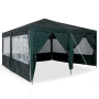 Carpa de Fiesta con 8 Laterales Verdes 4x4 m PE de , Carpas y cenadores - Ref: Foro24-42003428, Precio: 127,38 €, Descuento: %
