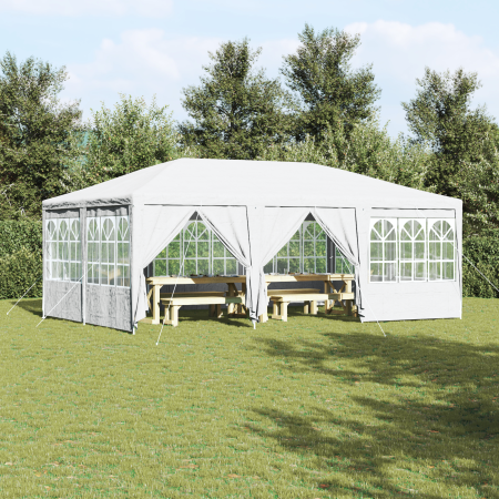 Carpa de Fiesta con 10 Paredes Laterales Blanca 6x4 m PE de , Carpas y cenadores - Ref: Foro24-42003433, Precio: 158,82 €, De...