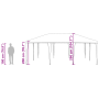 Toldo de Fiesta Verde 6x4 m PE de , Carpas y cenadores - Ref: Foro24-42003432, Precio: 119,31 €, Descuento: %