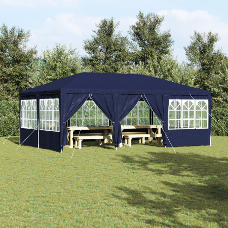 Toldo de Fiesta con 10 Paredes Laterales Azul 6x4 m PE de , Carpas y cenadores - Ref: Foro24-42003434, Precio: 158,82 €, Desc...
