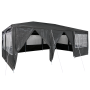 Toldo para Fiestas con 10 Paredes Laterales Antracita 6x4 m PE de , Carpas y cenadores - Ref: Foro24-42003435, Precio: 158,82...