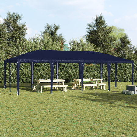 Toldo de Fiesta Azul 8x4 m PE de , Carpas y cenadores - Ref: Foro24-42003438, Precio: 141,27 €, Descuento: %