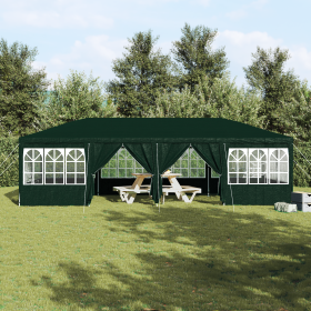 Carpa de fiesta con 12 paredes laterales verdes 8x4 m PE de , Carpas y cenadores - Ref: Foro24-42003444, Precio: 210,37 €, De...