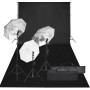 Photo studio kit with lighting set and background by vidaXL, Flashes and studio lighting - Ref: Foro24-3094702, Price: 172,21...