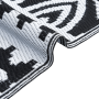 Alfombra de Exterior ARAKIL de Blanco y Negro Tela, Poliéster | Foro24.es | Tu tienda online para hogar, jardín y más Foro24.es