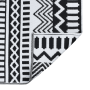 Alfombra de Exterior ARAKIL de Blanco y Negro Tela, Poliéster | Foro24.es | Tu tienda online para hogar, jardín y más Foro24.es
