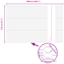 Valla Hexagonal Verde 1.2x10 m Acero de , Paneles de vallas - Ref: Foro24-42005352, Precio: 25,48 €, Descuento: %