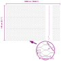 Valla Hexagonal Gris 1.4x50 m Acero de , Paneles de vallas - Ref: Foro24-42005580, Precio: 84,32 €, Descuento: %