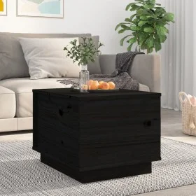 Mesa de centro de madera maciza de pino negro 40x50x35 cm de vidaXL, Mesas de centro - Ref: Foro24-813414, Precio: 65,82 €, D...
