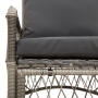 Silla de Jardín con Cojines Gris de Ratán Sintético de , Sillas de jardín - Ref: Foro24-42006219, Precio: 122,20 €