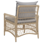 Silla de Jardín con Cojines Beige 60x70x78 cm de Ratán Poliéster | Foro24.es | Tu tienda online para hogar, jardín y más Foro24.es