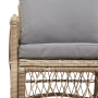 Silla de Jardín con Cojines Beige 60x70x78 cm de Ratán Poliéster | Foro24.es | Tu tienda online para hogar, jardín y más Foro24.es