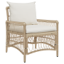 Silla de Jardín con Cojines Beige 60x70x78 cm de Ratán de , Sillas de jardín - Ref: Foro24-42006221, Precio: 122,20 €, Descue...