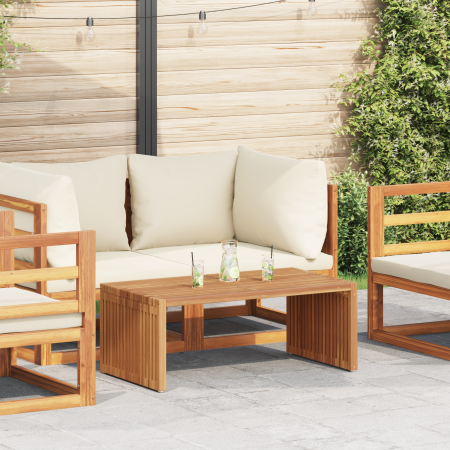Mesa Lateral de Jardín 90x49.7x36 cm Madera Maciza de Teca