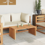 Mesa Lateral de Jardín 90x49.7x36 cm Madera Maciza de Teca