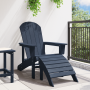 Silla Adirondack de con Reposapiés Azul Marino HDPE | Foro24.es | Tu tienda online para hogar, jardín y más Foro24.es