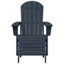 Silla Adirondack de con Reposapiés Azul Marino HDPE | Foro24.es | Tu tienda online para hogar, jardín y más Foro24.es