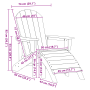 Silla Adirondack de con Reposapiés Azul Marino HDPE | Foro24.es | Tu tienda online para hogar, jardín y más Foro24.es