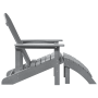 Silla Adirondack con Reposapiés Gris Claro HDPE de , Sillas de jardín - Ref: Foro24-42006632, Precio: 154,26 €, Descuento: %