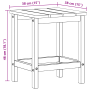Mesa Lateral Adirondack Negra 38x38x45 cm HDPE