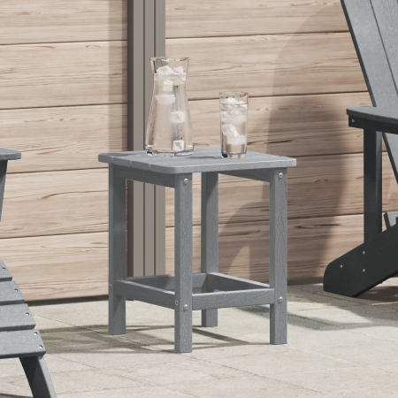 Mesa Lateral Adirondack Gris Claro 38x38x45 cm HDPE de , Mesas de jardín - Ref: Foro24-42006636, Precio: 40,11 €, Descuento: %