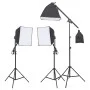 Photo studio kit with lighting set and background by vidaXL, Flashes and studio lighting - Ref: Foro24-3094682, Price: 231,59...