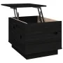 Solid black pine wood coffee table 40x50x35 cm by vidaXL, Coffee table - Ref: Foro24-813414, Price: 65,81 €, Discount: %