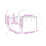 Invernadero para Caminar con Estructura Plegable Verde 430x290x315 cm Acero de , Invernaderos - Ref: Foro24-42006644, Precio:...