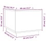 Couchtisch aus massivem Kiefernholz schwarz 40x50x35 cm von vidaXL, Couchtisch - Ref: Foro24-813414, Preis: 66,65 €, Rabatt: %