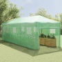 Invernadero de entrada con marco plegable Verde 870x290x315 cm Acero de , Invernaderos - Ref: Foro24-42006646, Precio: 343,28...