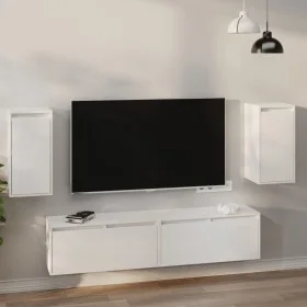 Wandschrank 2 Stk. aus massivem weißem Kiefernholz 30x30x60 cm von vidaXL, Regale und Regale - Ref: Foro24-813488, Preis: 85,...