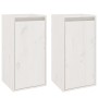 Armario de pared 2 uds madera maciza de pino blanco 30x30x60 cm | Foro24.es | Tu tienda online para hogar, jardín y más Foro24.es