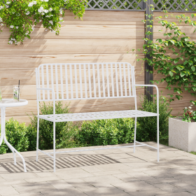 Banco Blanco Metal 103.5 x 51.5 x 90 cm Resistente