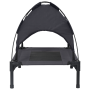 Cama Elevada para Perros Negra Tela de Poliéster, Marco de Metal | Foro24.es | Tu tienda online para hogar, jardín y más Foro24.es