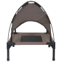 Cama elevada para perros Marrón Metal 76 x 62 x 70.5 cm Plegable de , Camas para perros - Ref: Foro24-42008170, Precio: 35,99 €
