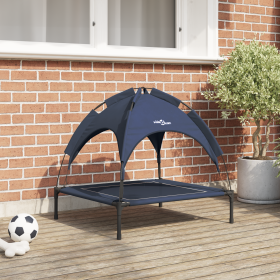 Cama elevada para perros Azul Marino Tela, Metal 71 x 64 x 71 cm de , Camas para perros - Ref: Foro24-42008198, Precio: 34,56...
