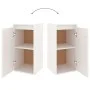 Wandschrank 2 Stk. aus massivem weißem Kiefernholz 30x30x60 cm von vidaXL, Regale und Regale - Ref: Foro24-813488, Preis: 85,...