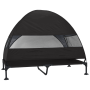 Cama Elevada para Perros con Techo Removible Negro XL Acero | Foro24.es | Tu tienda online para hogar, jardín y más Foro24.es